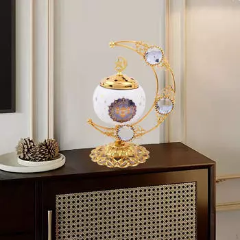 Металлическая курильница для благовоний, скульптура Луны, украшение для дома, новинка, переносная курильница для йоги и СПА