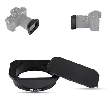 Металлическая квадратная бленда JJC Bayonet, совместимая с Fujifilm XF R LM WR 58 мм, с возможностью установки фильтра черного цвета + 16-50 мм f/2.8-4.8