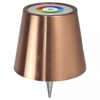 Металлическая лампа-бутылка с регулировкой яркости, перезаряжаемая, теплый свет и RGB, портативная беспроводная настольная лампа с сенсорным управлением, регулировкой яркости для семейного ресторана и бара D