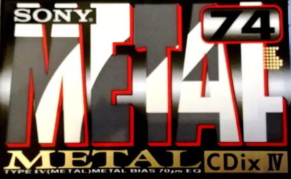 Металлическая лента SONY METAL CDix IV 74 минуты ультразвуковая сварка C-74CDX4A
