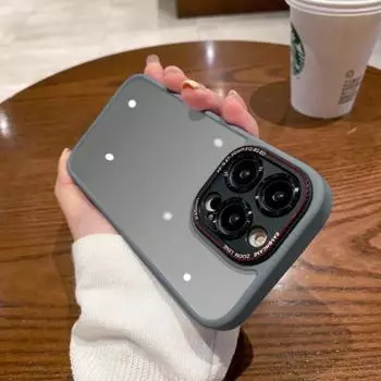 Металлическая линза подходит для чехла для мобильного телефона Apple 15, магнитного присоски для iPhone14, матового 16ProMax, противоударного жесткого чехла. iPhone15