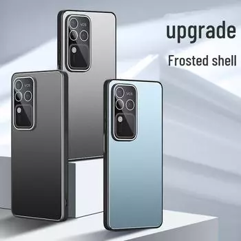 Металлическая матовая линза для чехла Oppo Reno 11 - High-End Find X7, A93, K11 Hard Shell Tide Cover oppo FIND X6 чёрный/песочный