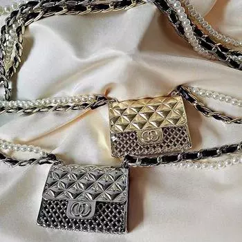 Металлическая мини-сумка с цепочкой, сумка через плечо, универсальная декоративная сумка для одежды, сумка для наушников, сумка через плечо для женщин 6*5cm
