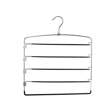 Металлическая многослойная вешалка для брюк, подвесной держатель для хранения брюк, 5-слойная стойка для брюк, джинсы