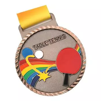 Металлическая наградная медаль Медаль для любительского спорта Медаль победителя с лентой для детей, подростков, мероприятий, класса, школы, спорта F