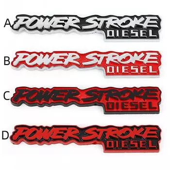 Металлическая наклейка на автомобиль, эмблема Powerstroke, значок, наклейки на багажник для Power Stroke Diesel, наклейка с логотипом Excursion 3,0 2018 F-150 F150 A