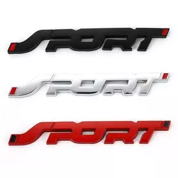 Металлическая наклейка на автомобиль, эмблема, значок на багажник, наклейка для Focus 2 3 Mondeo F-150 Fiesta Kuga EDGE FUSION Explorer, гоночная спортивная наклейка чёрный