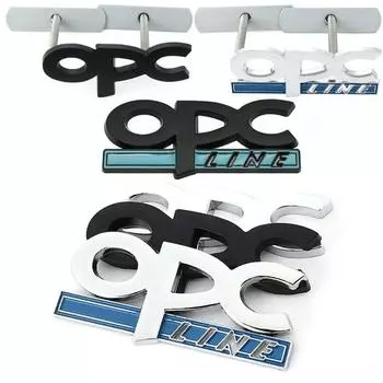 Металлическая наклейка на автомобиль, значок, эмблема, передняя решетка капота, наклейка для логотипа Opel OPC Astra hgjkf Zafira ab Corsa bcd Mokkav Insignia OPC Badge Sticker чёрный