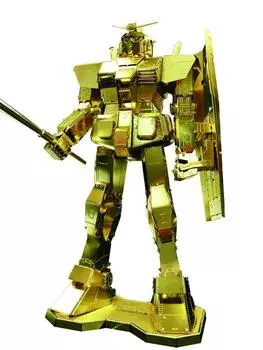 Металлическая нано-головоломка Premium Series Gold Gundam