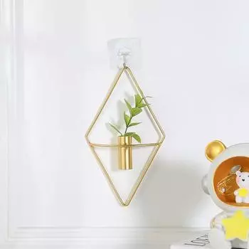 Металлическая настенная железная подставка для цветов, декоративная элегантная прочная подставка для растений для дома, сада, офиса, для использования в помещении чёрный