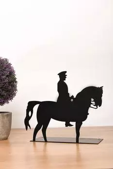 Металлическая настольная фигурка Muyika Ататюрк 20x23см Bbl-m