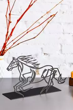 Металлическая настольная фигурка Muyika Лошадь 24x14 см Bbl-m