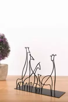 Металлическая настольная фигурка Muyika Жираф 18x20см Bbl-m