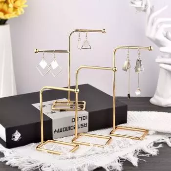 Металлическая настольная подставка для украшения DIY, держатель для ювелирных изделий, органайзер, стеллаж для хранения ювелирных изделий