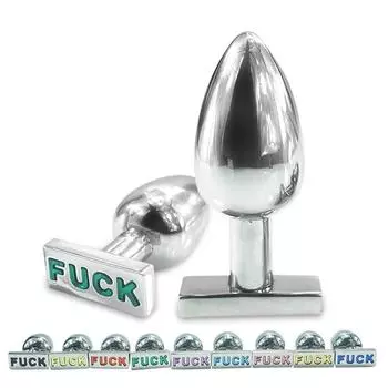 Металлическая нержавеющая сталь Буква Анальный болт Анальная пробка Анальный расширитель Взрослый секс Long67mm