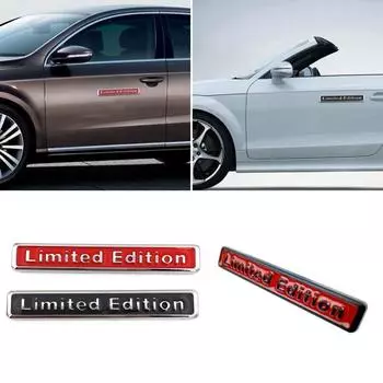Металлическая ограниченная серия, автомобильная наклейка, значок, наклейка, эмблема мотоцикла, автоаксессуары красный/чёрный