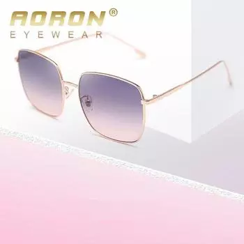 Металлическая оправа, модные мужские и женские солнцезащитные очки, классический дизайн, квадратная оправа, анти-УФ-очки, очки для рыбалки