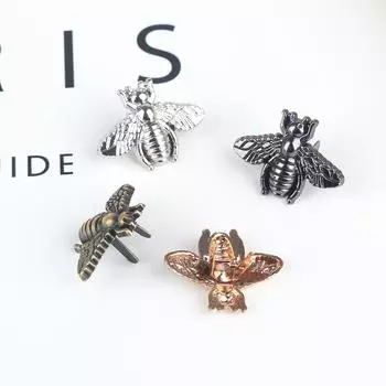 Металлическая пчела, животное, сумка для рукоделия, аксессуары, украшения, сделай сам, фурнитура бронзовый