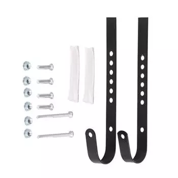 Металлическая передняя корзина для велосипеда, подвесной крюк, регулируемая по высоте, быстросъемный крюк, подвесная грузовая стойка, крюк для руля велосипеда