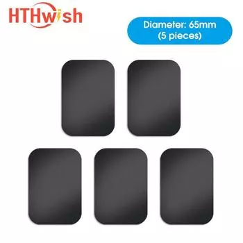 Металлическая пластина, дисковый железный лист для магнитного держателя телефона, замена металлической пластины для магнитного автомобильного держателя телефона Black 40mm