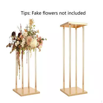 Металлическая подставка для цветов, постамент высотой 40 см, креативные аксессуары, настольная стойка, свадебный центральный элемент