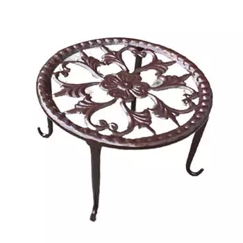 Металлическая подставка для цветов, высококачественная стальная прочная долговечная подставка для цветов для гостиной, балкона, внутреннего стола бронзовый