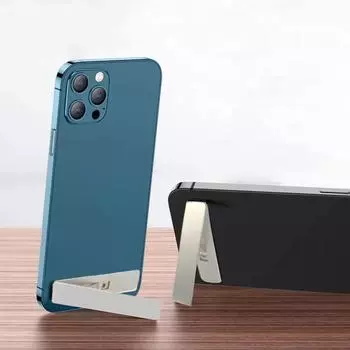 Металлическая подставка для мобильного телефона с ультратонким дизайном Складной держатель для мобильного телефона с удобным дизайном серебряный