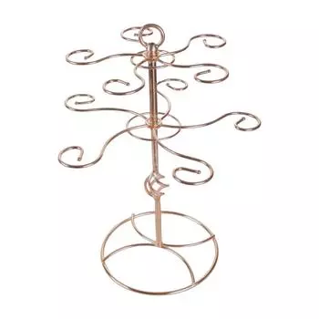 Металлическая подставка для винных бокалов Современный держатель для винных бокалов Отдельно стоящая настольная полка для хранения Подставка для винных бокалов Металлическая текстура для чашек золотой