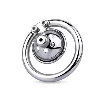 Металлическая полая клетка для пениса CB Lock для мужчин с катетером, кольца для пениса, секс-игрушки, уретральный пояс верности из нержавеющей стали, БДСМ 40mm/1.57in