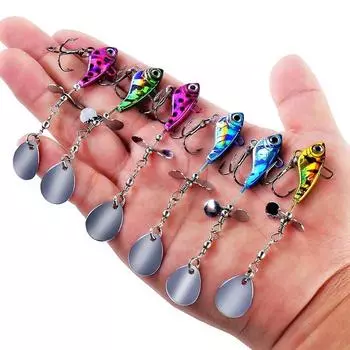 Металлическая реалистичная приманка-спиннер для ловли рыбы на окуня и лосося Color1