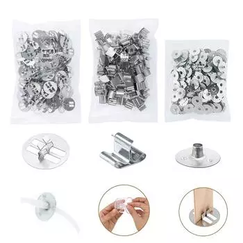 Металлическая прокладка из воскового сердечника Фиксатор фитиля свечи Основание для этикетки для изготовления держателя фитиля свечи Держатель воска 12.5mm