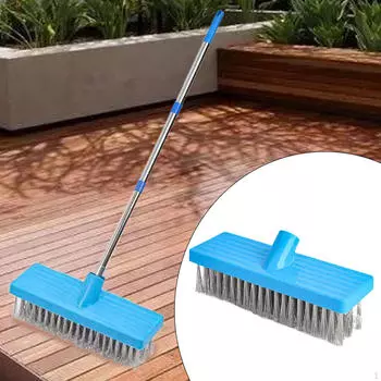 Металлическая проволочная щетка для чистки террасы, мощная щетка для бетона и гаража 20cm Brush Head