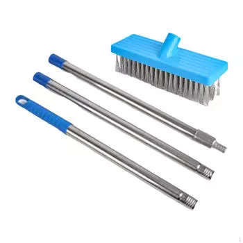 Металлическая проволочная щетка с удлиненной ручкой для чистки террас и патио Brush 20cm Rod 120cm