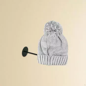 Металлическая проволочная шляпа держатель для хранения бейсбольной полки, настенный, украшение, легко устанавливаемый парик чёрный