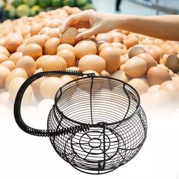 Металлическая проволока, корзина для яиц, курица, кухонный ящик для хранения, органайзер, декоративный фермерский дом