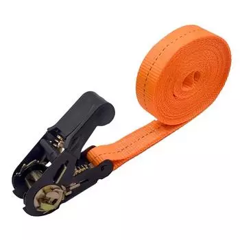 Металлическая пряжка с храповым механизмом, регулируемая автомобильная стяжная лента, ретрактор для крепления груза оранжевый