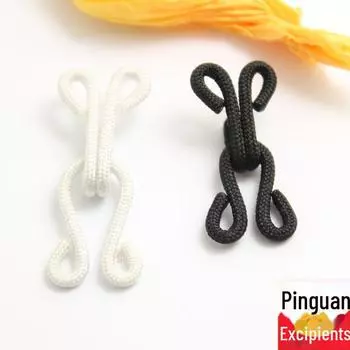 Металлическая пряжка с крючком для защиты от ветра: Скрытая пуговица для воротников, бюстгальтеров, шубы и свадебного платья Small buckle 25MM чёрный