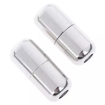 Металлическая пряжка - застёжка для ленивых плоских шнурков без завязывания. 2 шт серебряный