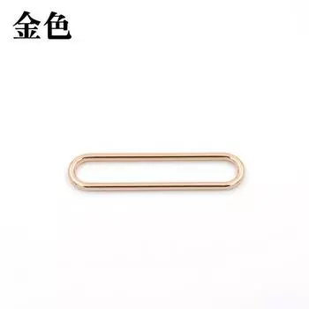 Металлическая пуговица на ремне для женщин, ветровка, пальто, куртка, пуговица для обуви, пуговица для регулировки багажа Gold * Inner Diameter 1.5cm * Oval