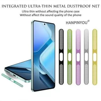 Металлическая пылезащитная сетка для vivo Z9 Turbo Plus Endurance Z8 Z9x Z8x Отверстие для динамика Сетка от пыли Пылезащитная заглушка Защитная наклейка от царапин vivo iQOO Z9(Z9x)6.78Inch