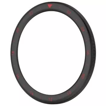 Металлическая рамка с кольцом из закаленного стекла для Xiaomi Watch S4/S3(Серебряная Радуга)