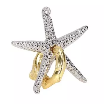 Металлическая развивающая игрушка в форме морской звезды, развивающая головоломка для взрослых