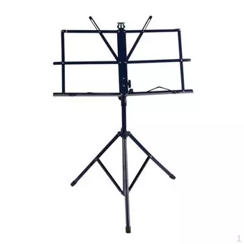Металлическая регулируемая подставка для нот, складная складная подставка для выступлений на сцене
