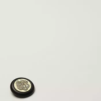 Металлическая ромбовидная розовая пуговица с кромкой из смолы, пуговица для пиджака знаменитости Xiaoxiang 1 #[17.5mm Rose Diamond Gold Surface Black Edge]