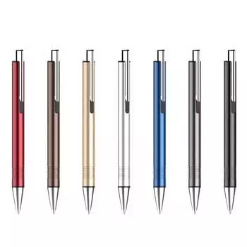 Металлическая ручка для печати Шариковая ручка для креативной рекламы Ручка для подписи для креативной рекламы 0,5 мм Стержень 6 красный