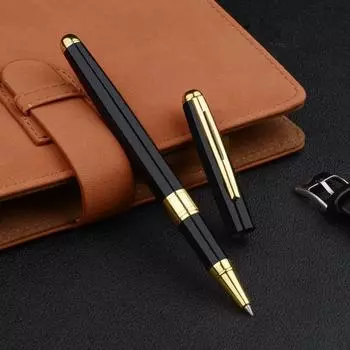Металлическая ручка для подписи бизнес-минималистского дизайна, шариковая ручка для офиса 0,5 мм