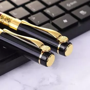 Металлическая ручка для подписи, ручка для бизнеса, офиса, нейтральная ручка, высококачественная рекламная подарочная ручка 0.5mm чёрный