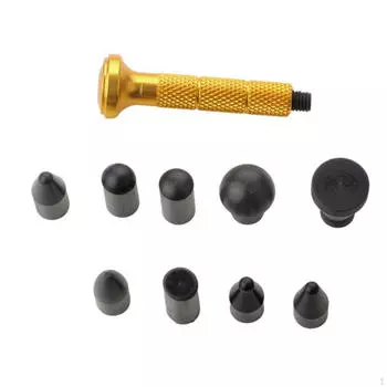 Металлическая ручка для ремонта вмятин автомобиля, набор инструментов для разборки с 9 наконечниками, ручные инструменты для удаления