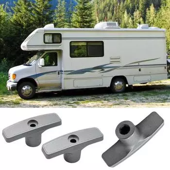 Металлическая ручка клапана для слива отходов для автофургона, сменные детали, резьбовая конструкция, универсальная, простая установка, удлинитель клапана для слива отходов Sets