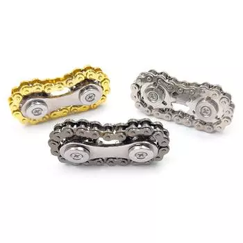 Металлическая шестерня, декомпрессионная велосипедная цепь, цепная шестерня, декомпрессионная игрушка чёрный
